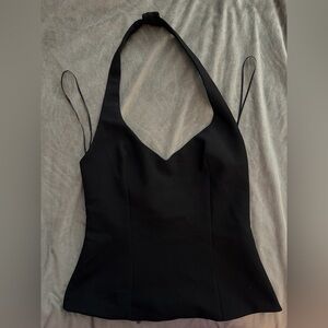 Zara Black Halter Top